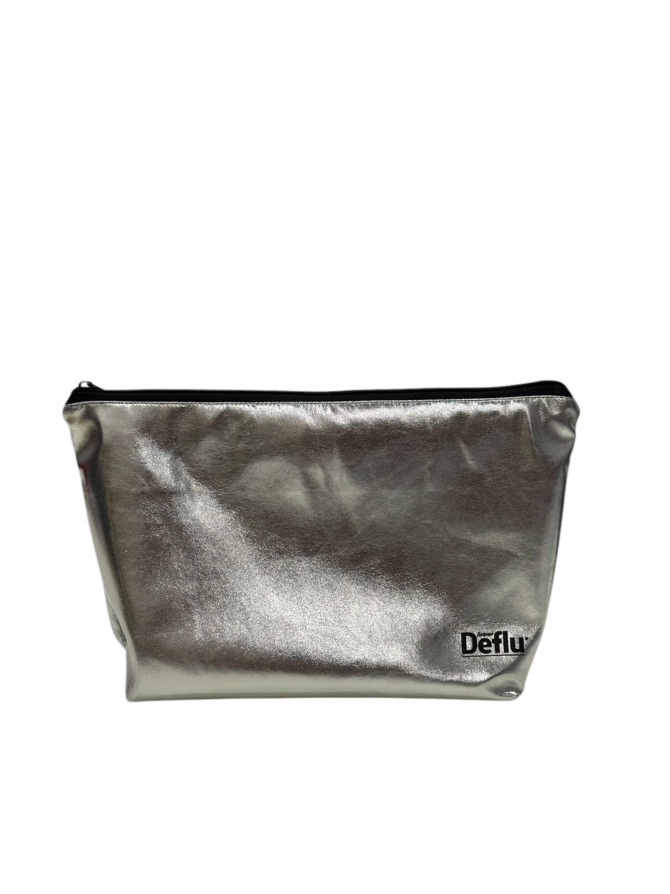 Косметичка з сріблястої екошкірибрендована синя VS Thermal Eco Bag