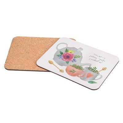 Підставка під гаряче 25х19 см (корок) Сервіз, фото 1