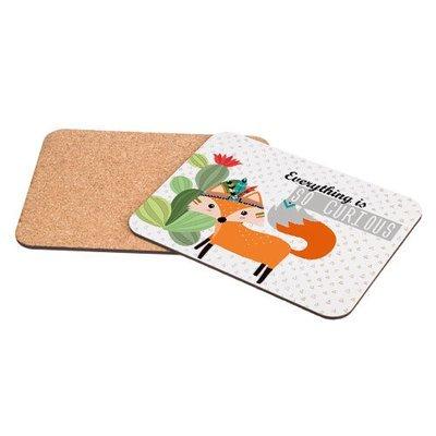 Підставка під гаряче 25х19 см (корок) Лисичка, фото 1