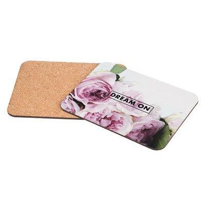 Підставка під гаряче 25х19 см (корок) Dream on. Троянди, фото 1