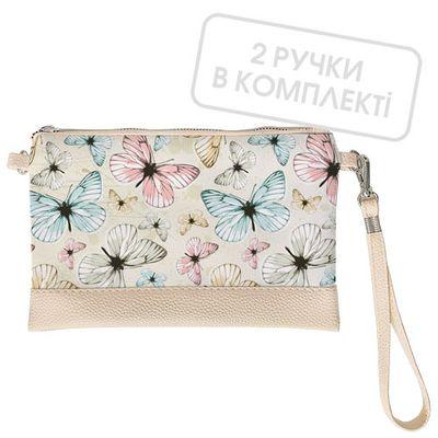 Клатч через плече Різнокольорові метелики, фото 1