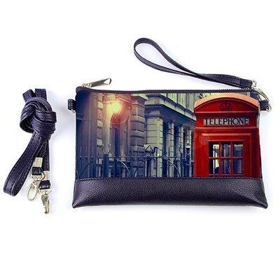 Клатч через плече Червона телефонна будка, фото 1