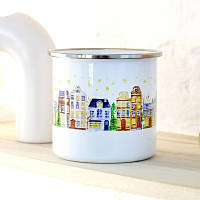 Чашка металева Camper Будиночки