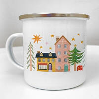 Чашка металева Camper Ялинки біля будинку