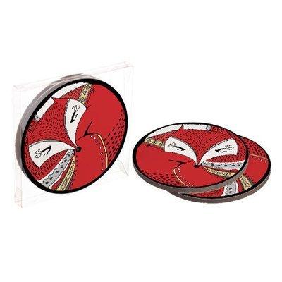 Підставки під гаряче Coaster (корок) Спляча лисиця, фото 1