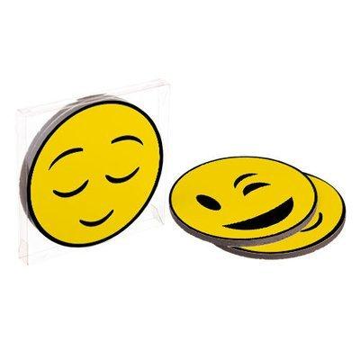 Підставки під гаряче Coaster (корок) Смайли, фото 1