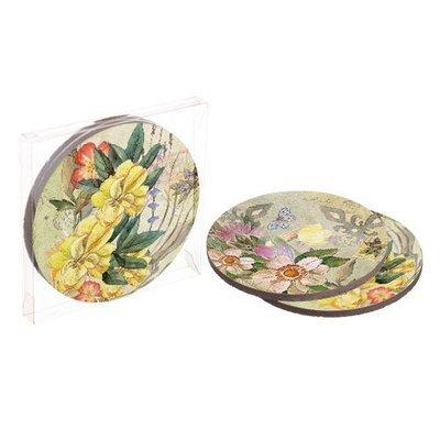 Підставки під гаряче Coaster (корок) Квіти, фото 1