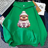 Жіноче худі з милим принтом капібари, фото 8