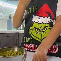 Фартухи та ковпаки кухарські з принтом - дорослі та дитячі