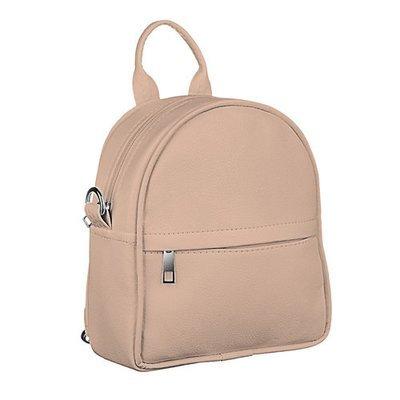 Маленький рюкзак-сумка Rainbow, пудровий, фото 1