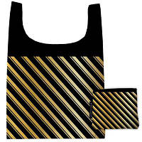 Сумка для покупок складна Золота смужка