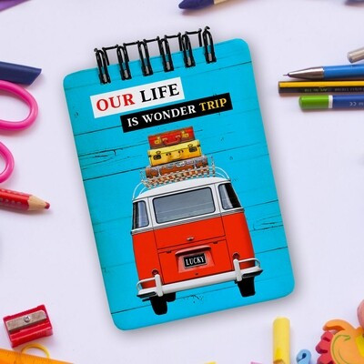 Блокнот на пружині Baby, A7 Our life is wonder trip, фото 1