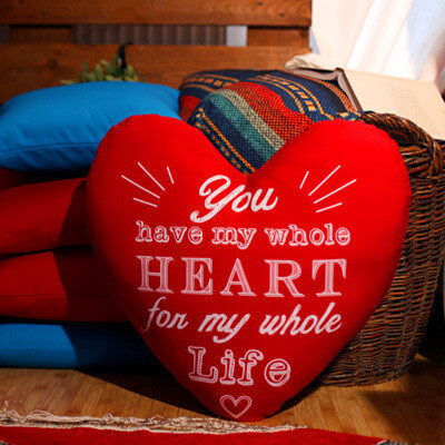 Подушка серце You have my whole heart for my whole life, фото 1