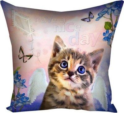 Наволочка для подушки 40х40 см Кошеня, фото 1