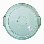 Таз пластиковий харчовий 15 літрів Незабудка аквамарин Ø 41 см h=17 см (ПолімерАгро), фото 2