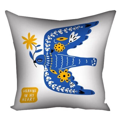 Наволочка для подушки 30х30 см Ukraine in my heart, фото 1