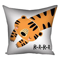 Подушка з принтом 40x40 см R-R-R-R