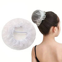 Сітка для волосся на гульку для гімнастики та танців, біла