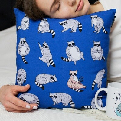 Наволочка для подушки 40x40 см Єнотики, фото 1