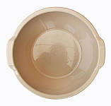 Таз пластиковий харчовий 15 літрів Незабудка капучино Ø 41 см h=17 см (ПолімерАгро), фото 2