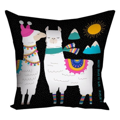 Подушка з принтом 40х40 см З тобою хоч на край світу, фото 1