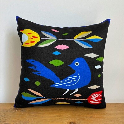 Подушка для дивана 45х45 см Пташка та квітка, фото 1