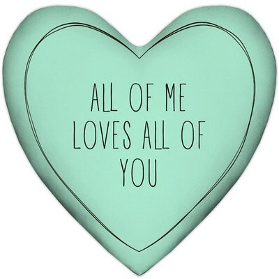 Подушка серце All of me loves all of you, фото 1