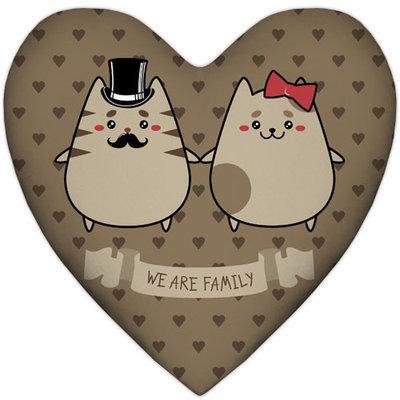 Подушка серце We are family, фото 1