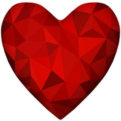 Подушка серце Алмаз, фото 1