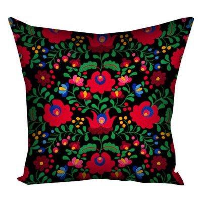 Наволочка для подушки 40х40 см Український орнамент з квітів, фото 1