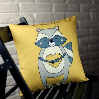 Подушка з принтом 30х30 см Так і хочеться тебе з’їсти!, фото 1