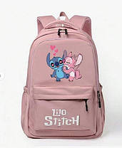 Великий тканевий портфель для навчання Lilo and Stitch, фото 5
