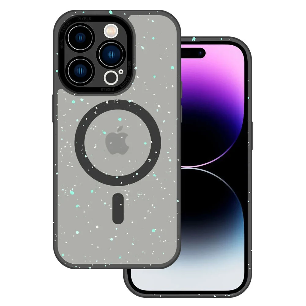 Чохол для Apple iPhone 14 Pro Max | MagSafe Composite Matte Splash (black)