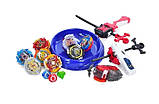 Ігровий набір Бейблейд (Beyblade) у кейсі з ареною, 8 вовчків Beyblade, 3 пускових пристрої, фото 5