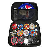 Ігровий набір Бейблейд (Beyblade) у кейсі з ареною, 8 вовчків Beyblade, 3 пускових пристрої, фото 4