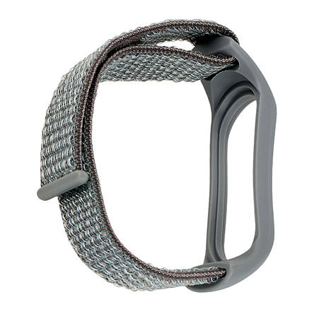 Ремінець Nylon Mi Band 3/4/5/6/7 Storm Gray, фото 2