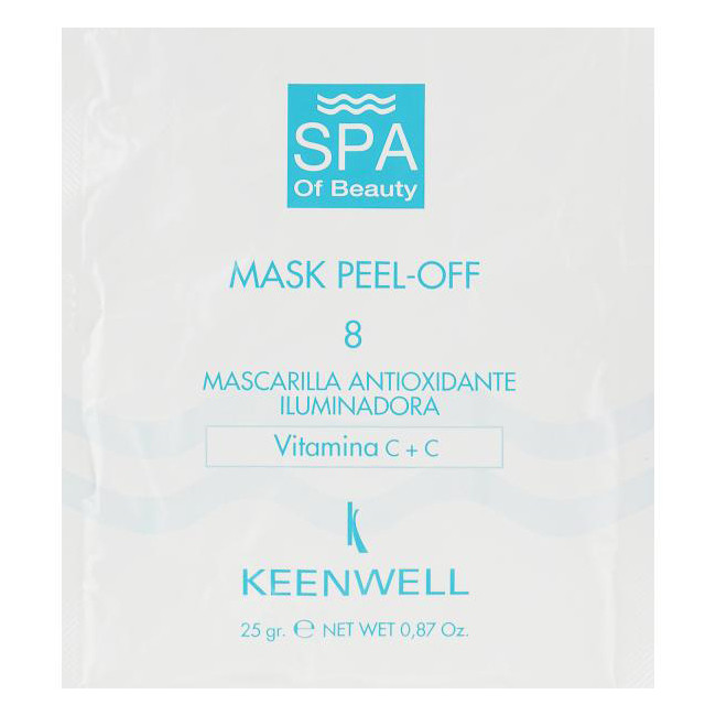 Антиоксидантна депігментуюча альгінатна маска Keenwell Spa Of Beauty Mask №8 25г, фото 1