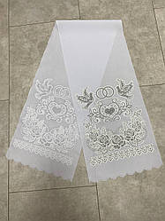 Рушник на ікону з срібним напиленням