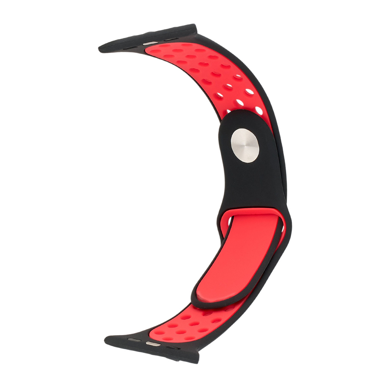 Ремінець Nike Sport Apple Watch 42/44/45/46/49 мм Black+Red (18) S