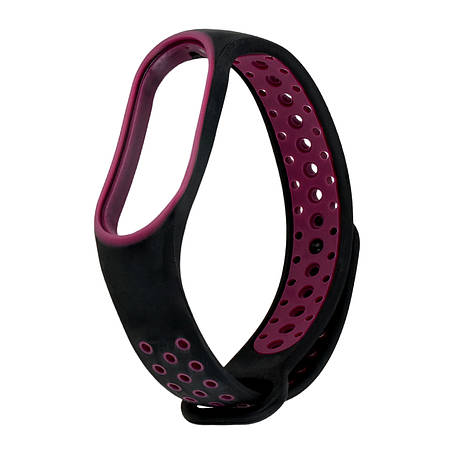 Ремінець Nike Sport Mi Band 5/6/7 Black Purple, фото 1