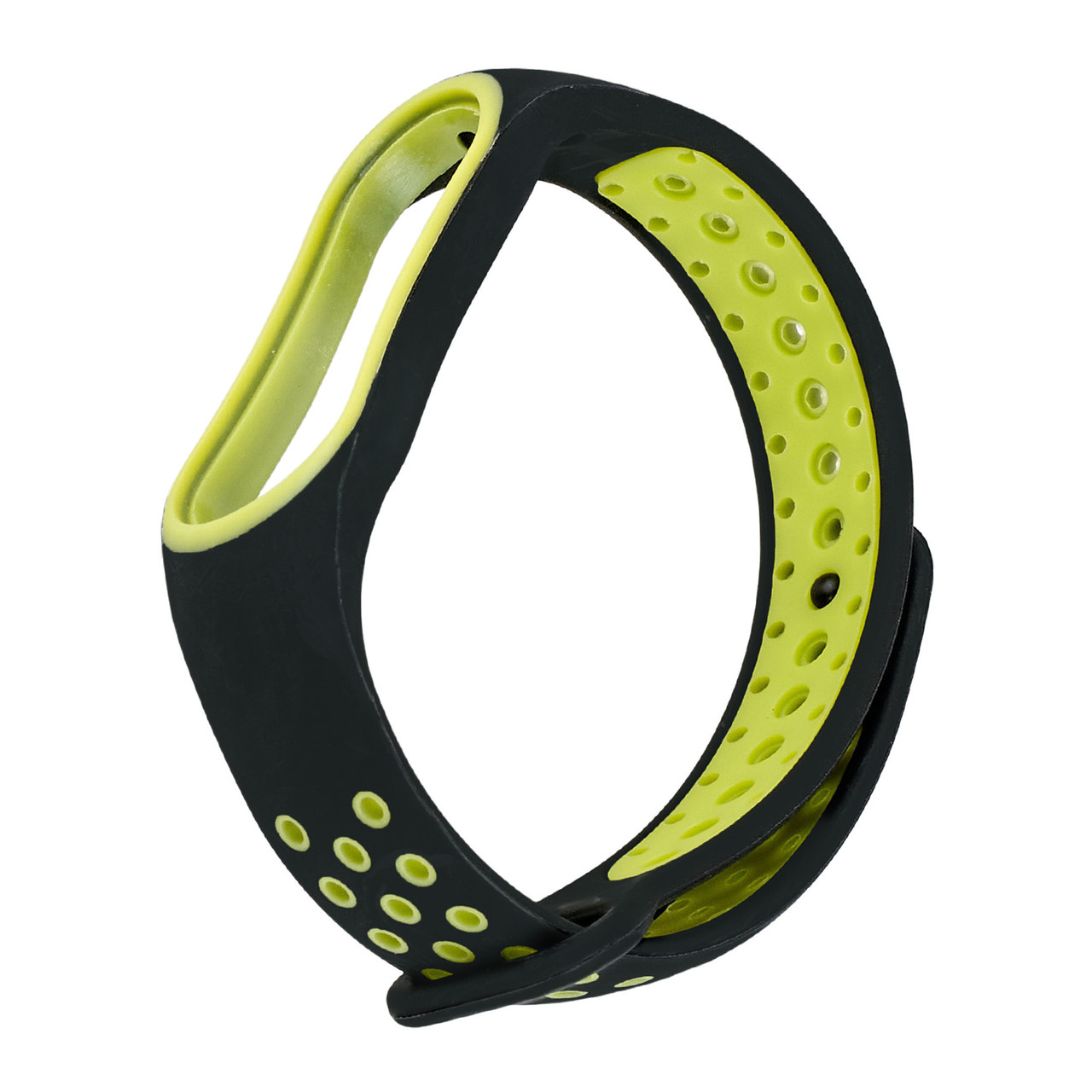 Ремінець Nike Sport Mi Band 5/6/7 Black Green