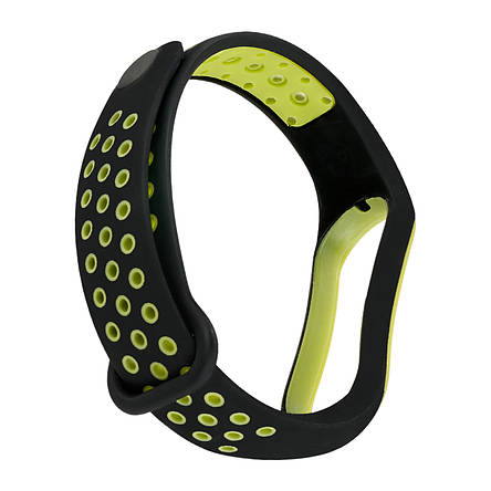 Ремінець Nike Sport Mi Band 5/6/7 Black Green, фото 2
