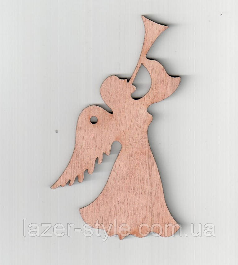 Дерев'яна Заготовка для декупажу та розпису "Ангел", фото 1