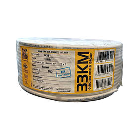 Провід мідний Запорізький завод білий ШВВП 2х1,0(з)