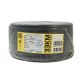 Провід мідний ЗЗКМ Запорізький завод чорний ВВГ нг-П 3х1,5(з)