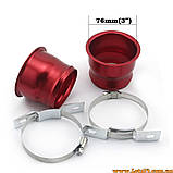 Гнучкий патрубок холодного впуску для автомобіля універсальний шланг подачі повітря двигуна інерційний надув пасивне турбо надув, фото 4