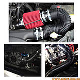 Гнучкий патрубок холодного впуску для автомобіля універсальний шланг подачі повітря двигуна інерційний надув пасивне турбо надув, фото 2