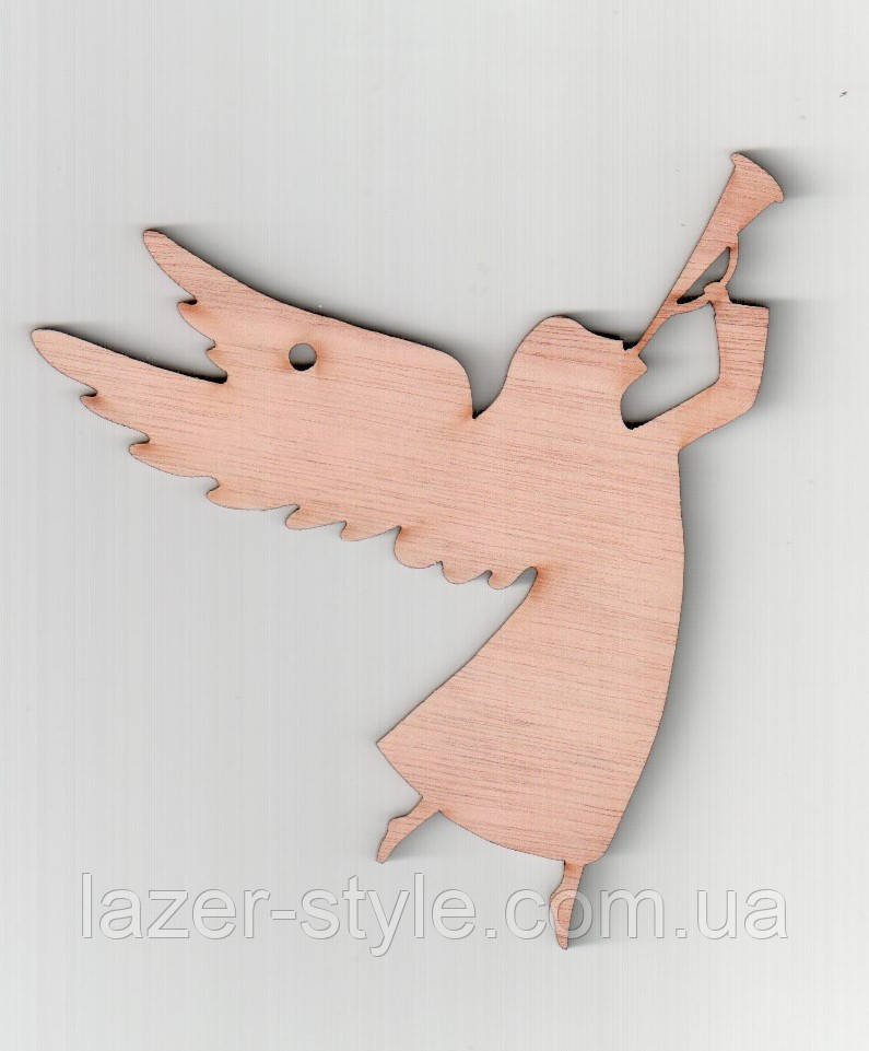 Дерев'яна Заготовка для декупажу та розпису "Ангел що летить", фото 1