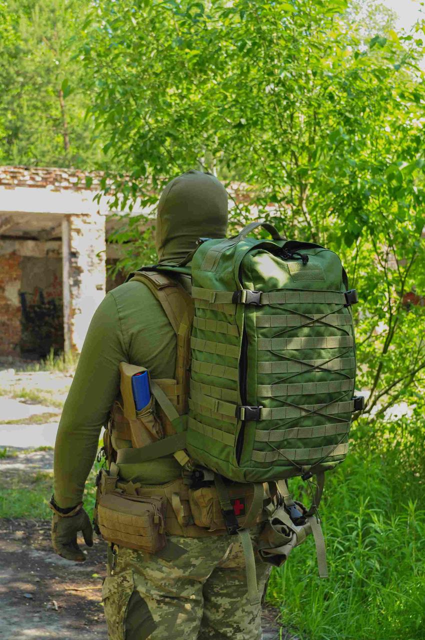Тактичний рюкзак, штурмовий наплічник армійський 40 л Стохід Олива