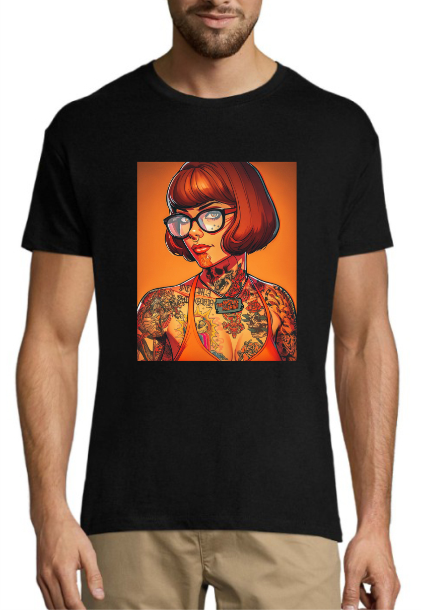 Чоловіча молодіжна футболка з принтом Велма, модний бавовняний одяг розмір S, фото 1